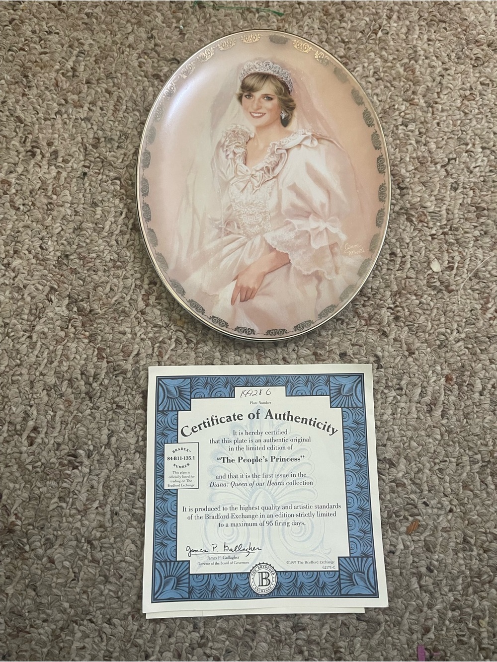 1977 Bradford Exchange Princess Diana The Peoples Princess Queen of our Hearts
